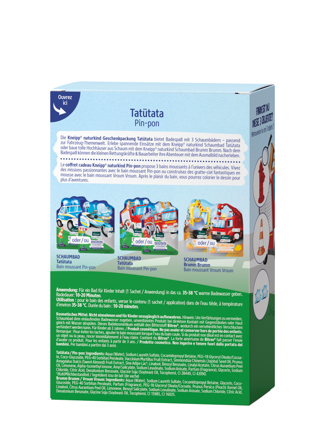 Naturkind Geschenkset Tat&uuml;tata - R&uuml;ckansicht