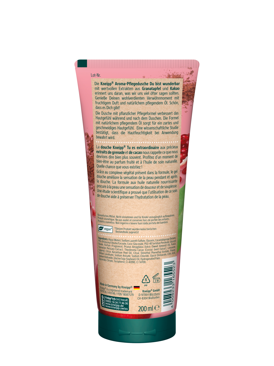 Aroma-Pflegedusche Du bist wunderbar - R&uuml;ckansicht