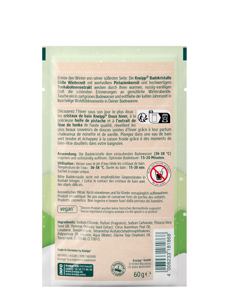 Badekristalle Süße Winterzeit - Rückansicht