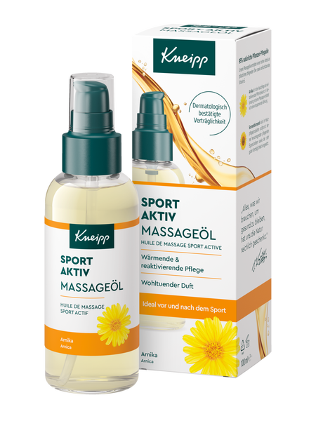 Sport Aktiv Massageöl - Vorderansicht