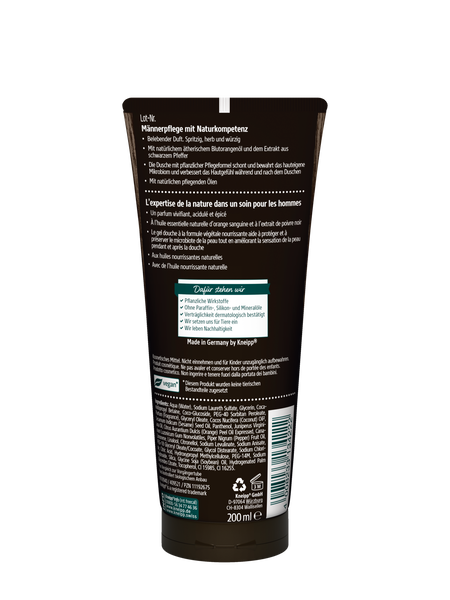 2 in 1 Dusche Männersache 2.0 - Rückansicht