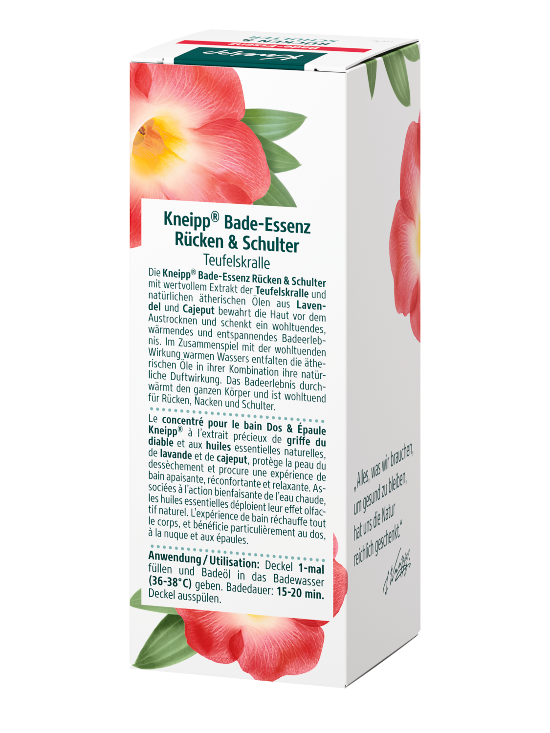 Bade-Essenz R&uuml;cken + Schulter - R&uuml;ckansicht