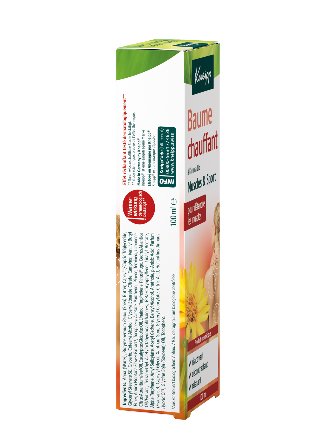 W&auml;rmebalsam mit Bio-Arnika - Linke Ansicht