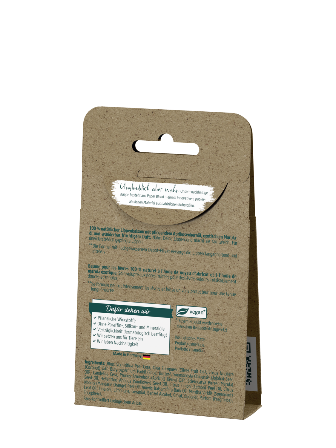 Lippenpflege Samtweich - R&uuml;ckansicht