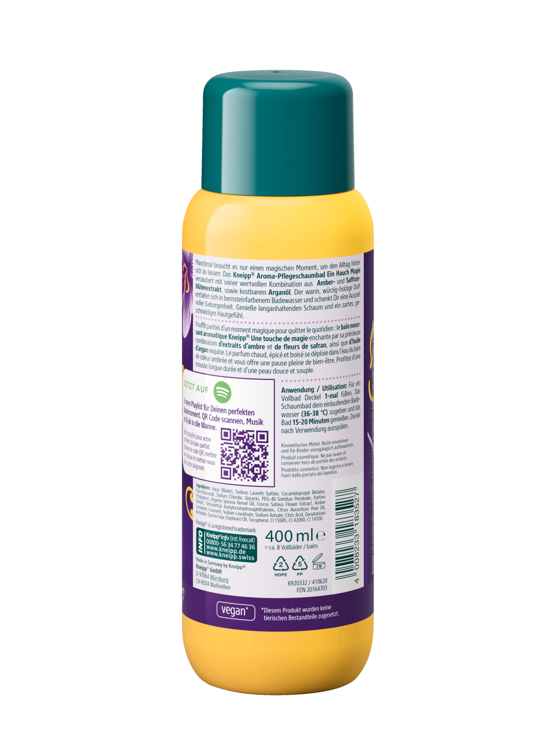 Aroma-Pflegeschaumbad Ein Hauch Magie - R&uuml;ckansicht