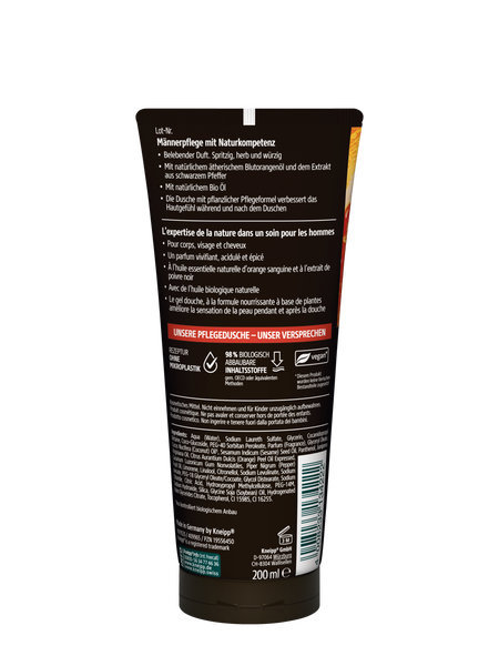 3 in 1 Pflegedusche Energie - Rückansicht