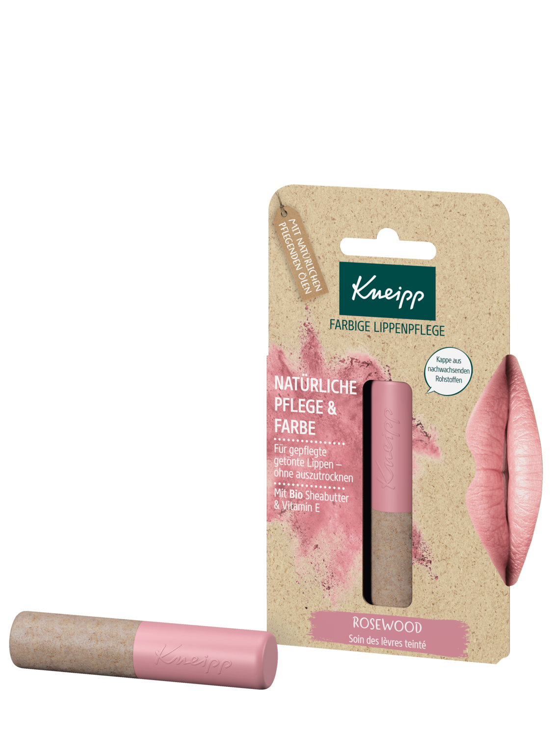 Kneipp Farbige Lippenpflege Rosewood - Vorderansicht