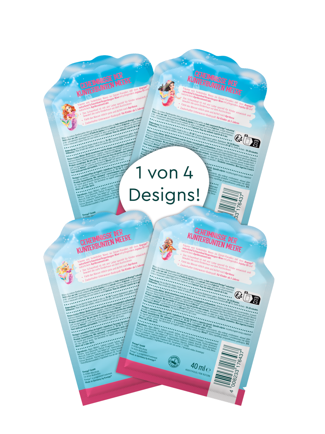 Kneipp naturkind Schaumbad Regenbogen Nixe 40ml - R&uuml;ckansicht
