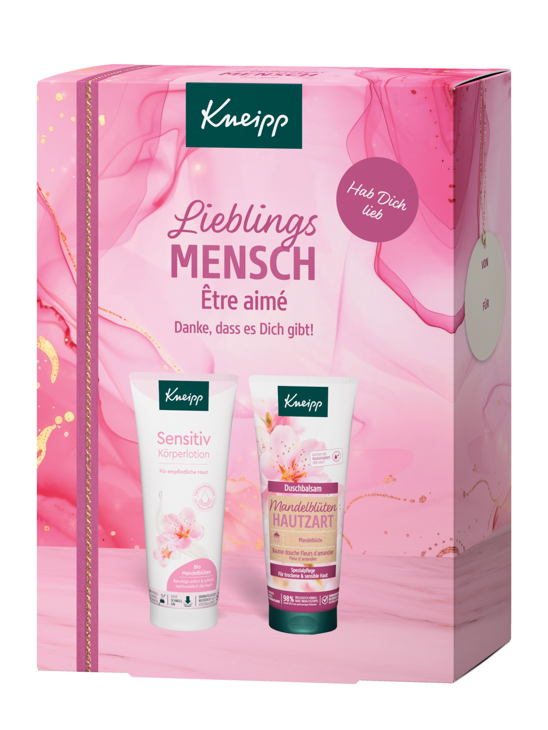 Geschenkset Lieblingsmensch - Vorderansicht