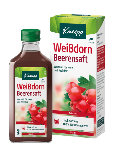 Weißdorn Beerensaft - Vorderansicht