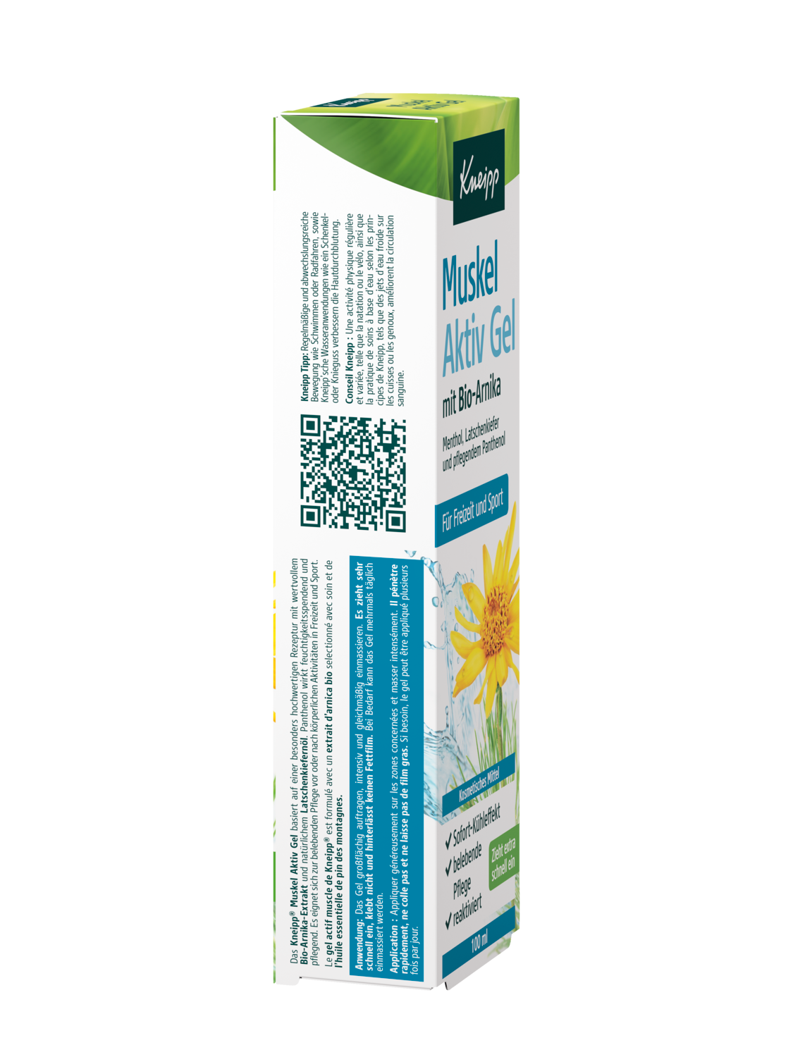 Kneipp Muskel Aktiv Gel 100ml - Rechte Ansicht