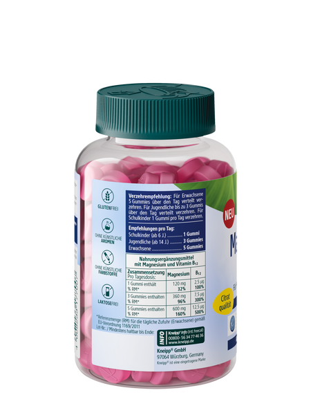 Magnesium + B12 Gummies - Rückansicht