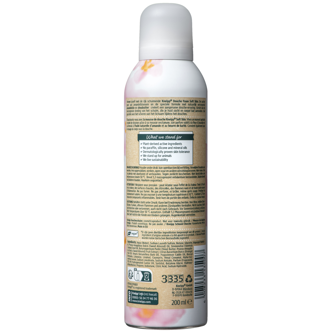 Schaum-Dusche Soft Skin - R&uuml;ckansicht