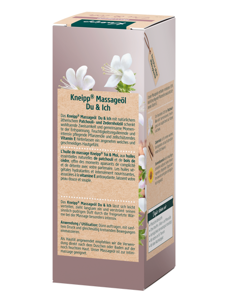 Massageöl Du & Ich - Rückansicht