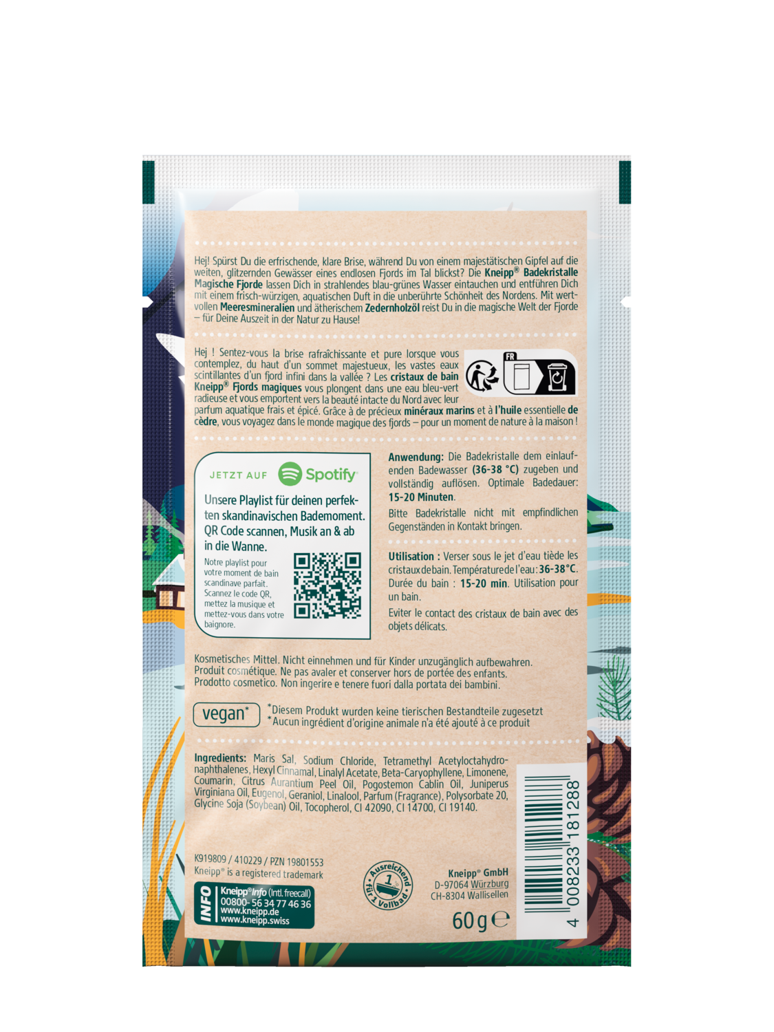 Badekristalle Magische Fjorde - R&uuml;ckansicht