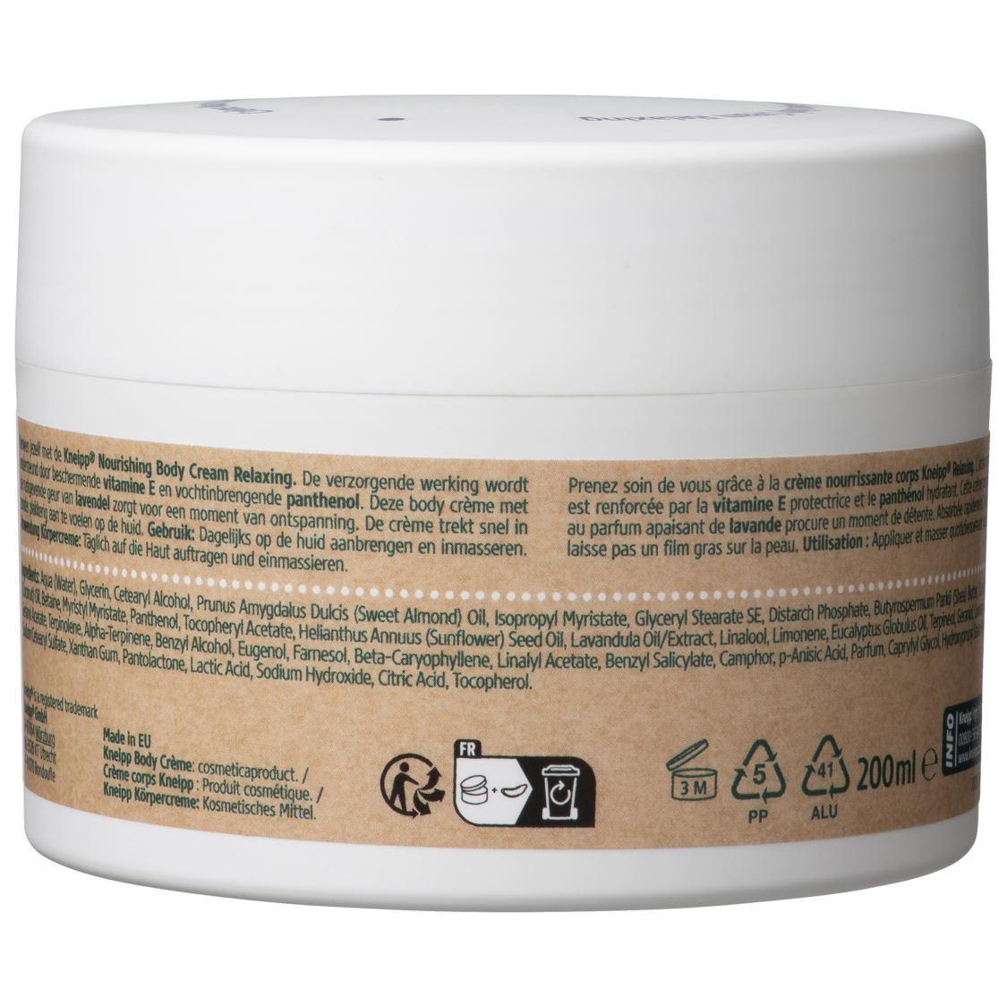 Body Cream Relaxing Lavendel - R&uuml;ckansicht