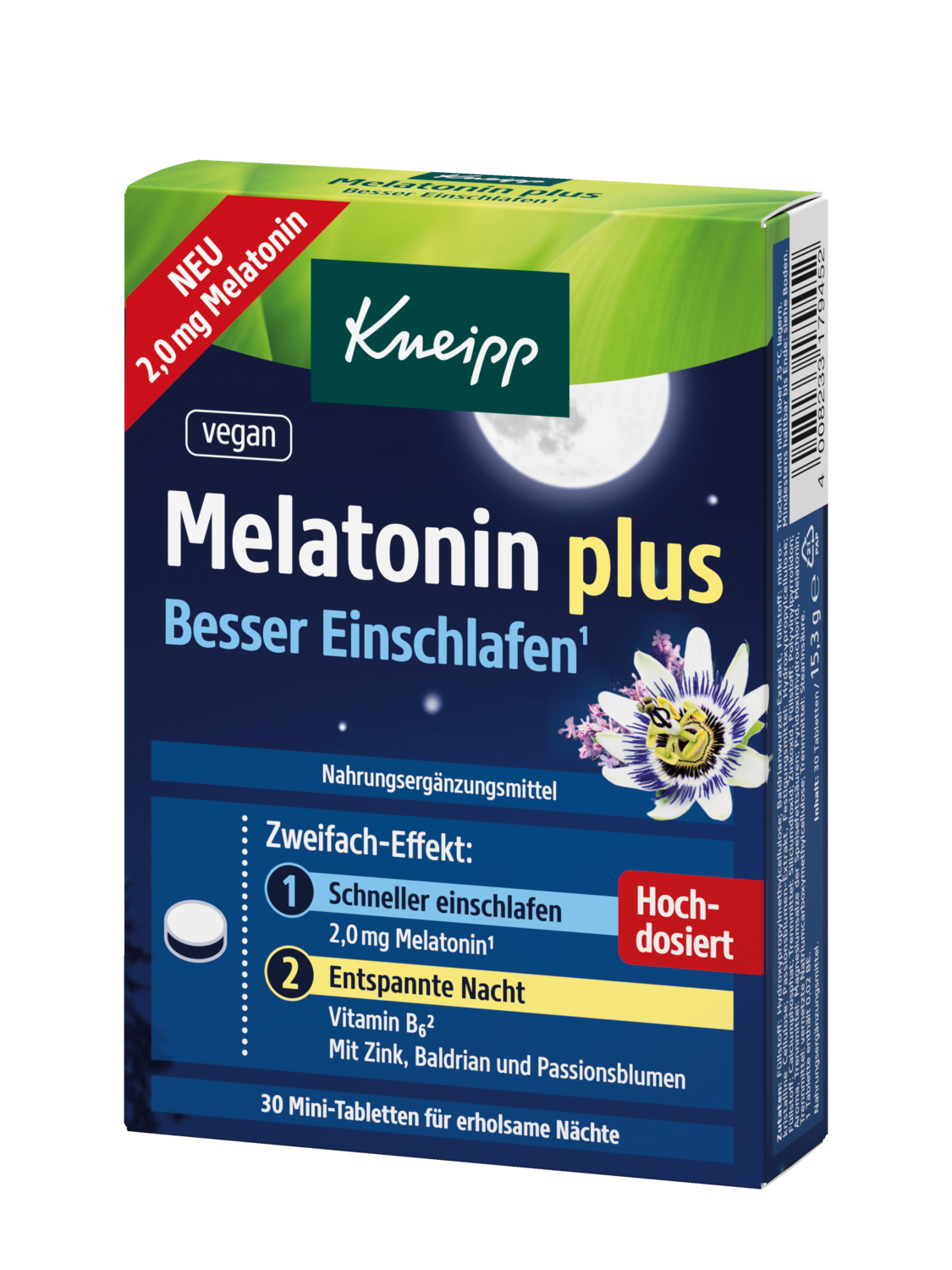 Melatonin plus - besser einschlafen - Vorderansicht