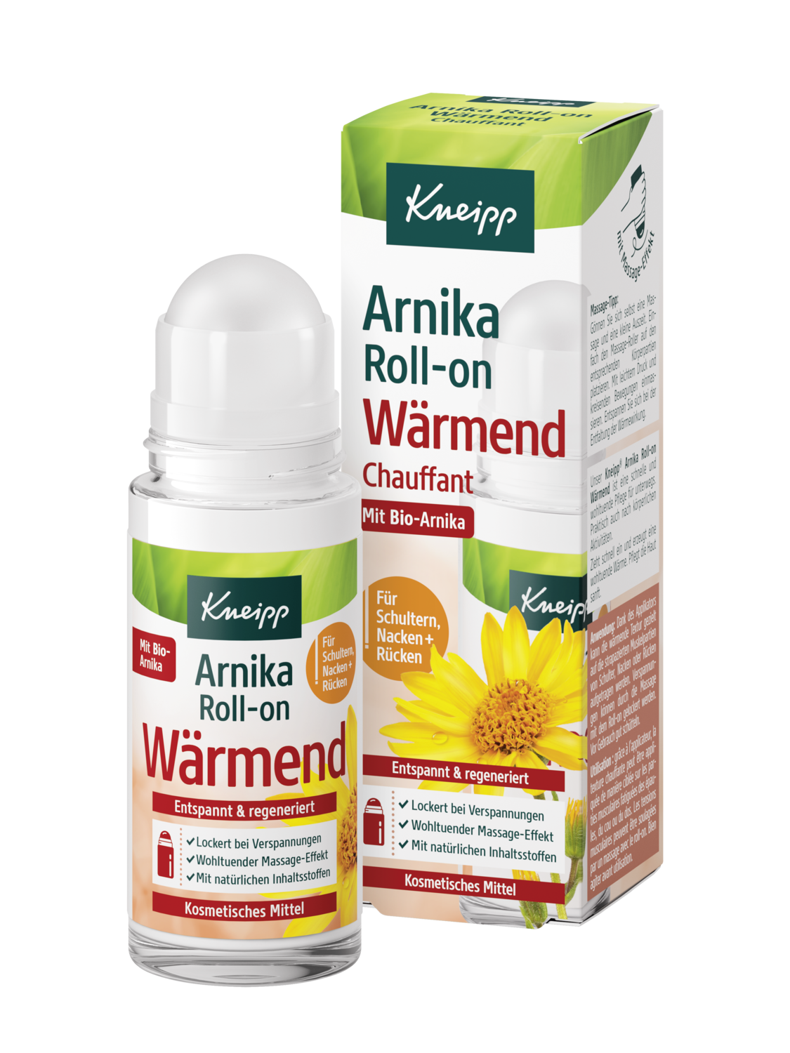 Arnika Roll-on W&auml;rmend - Vorderansicht