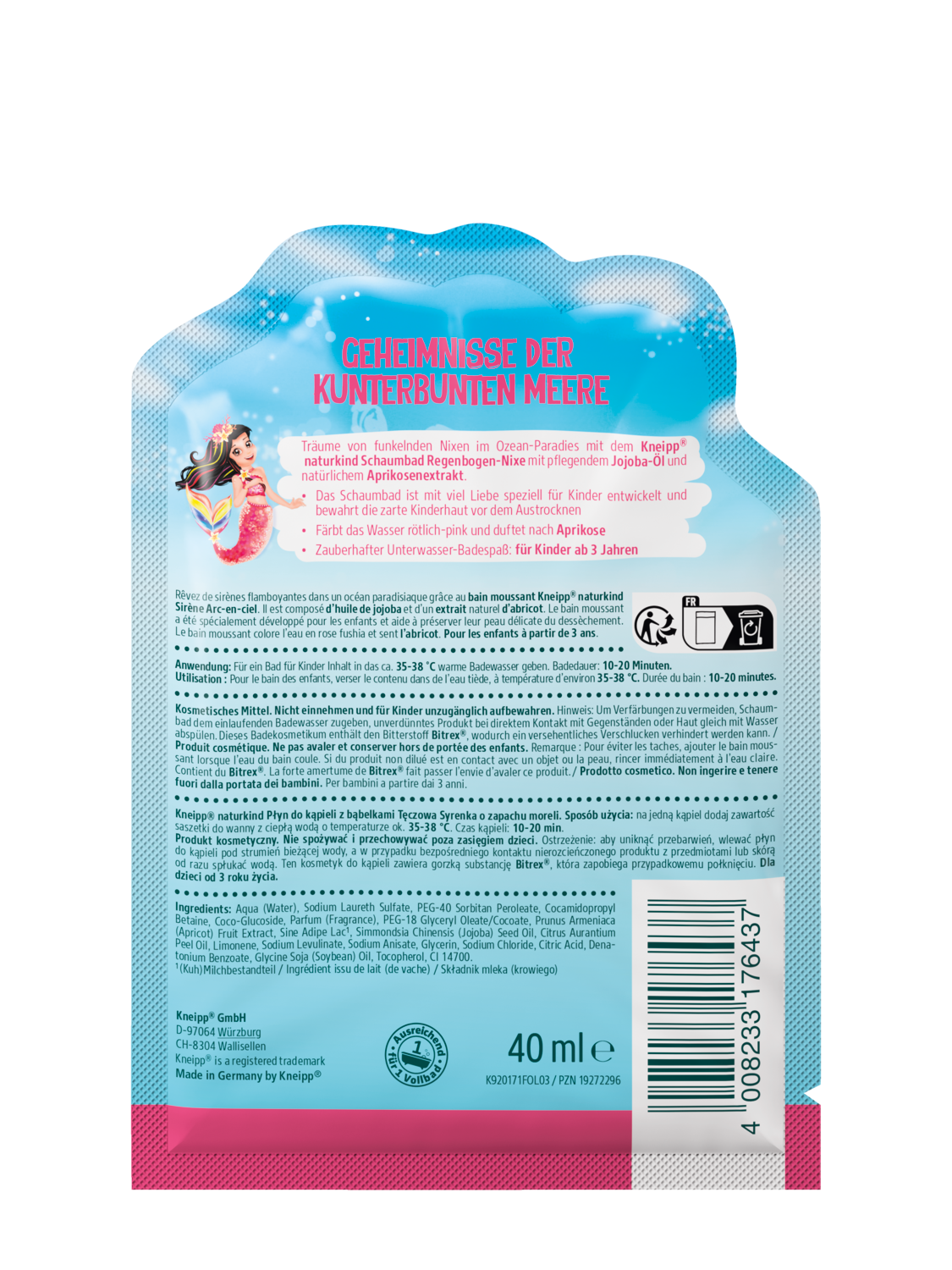 Kneipp Naturkind Schaumbad Regenbogen-Nixe - product.imageview.details