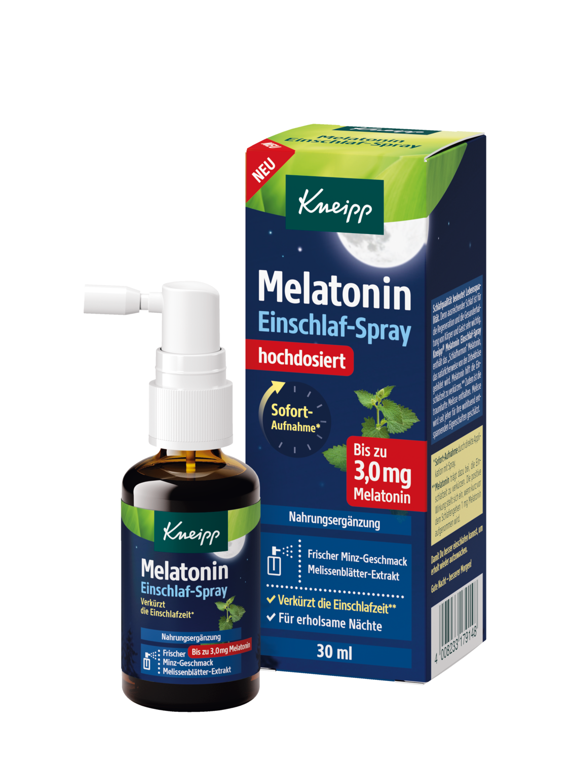 Melatonin Einschlaf-Spray - Vorderansicht