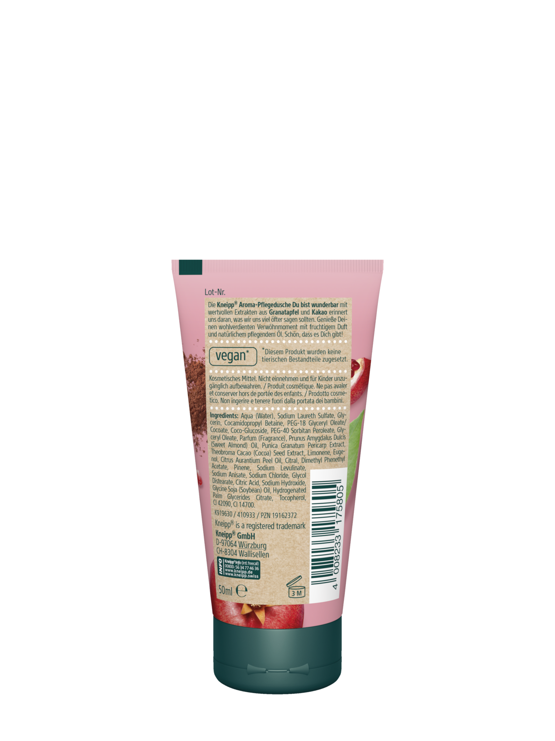 Kneipp Aroma-Pflegedusche Du bist wunderbar 50ml DACH - R&uuml;ckansicht