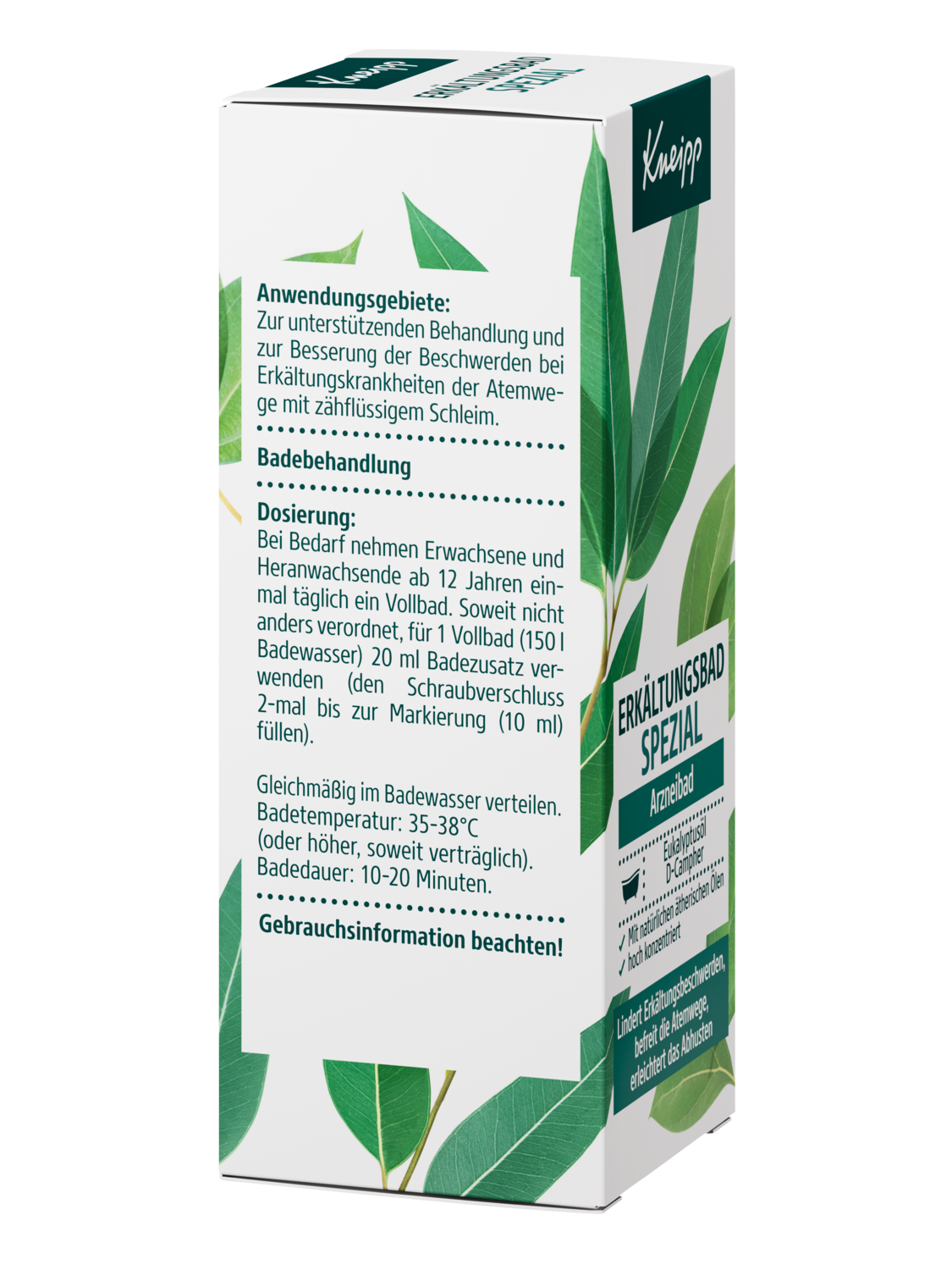 Kneipp Arzneibad Erk&auml;ltungsbad Spezial 100ml - Rechte Ansicht