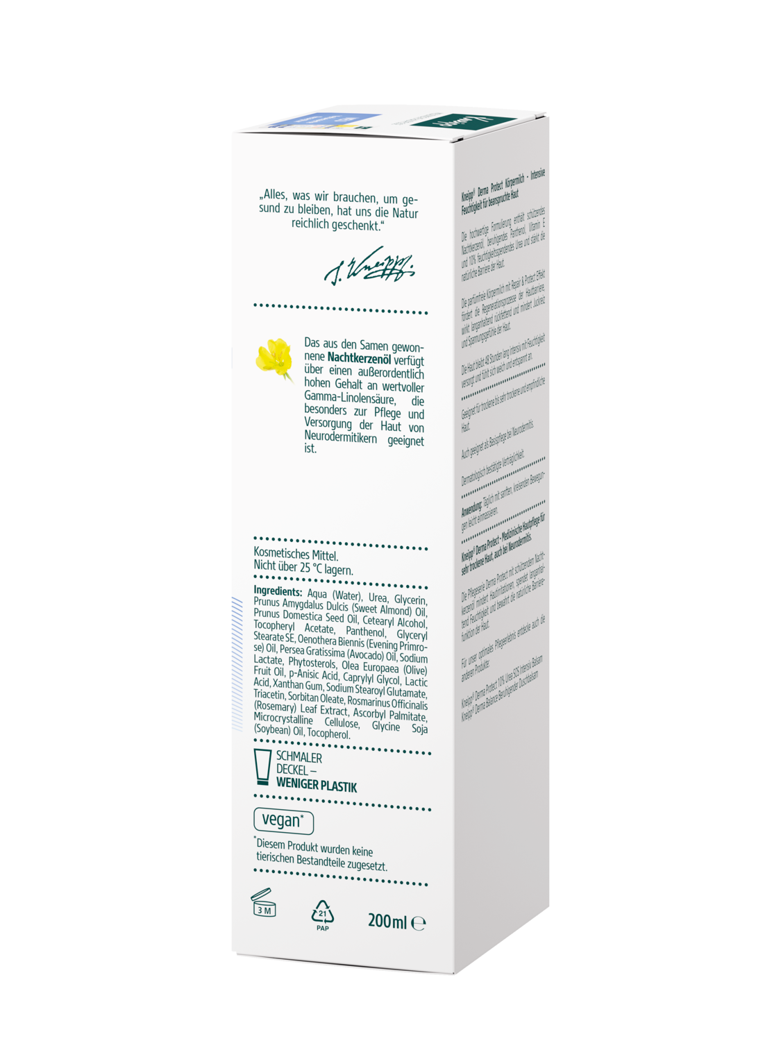 Kneipp Koerpermilch DermaProtect 200ML - Linke Ansicht