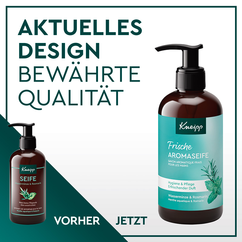 Frische Aromaseife Wasserminze & Rosmarin - Linke Ansicht