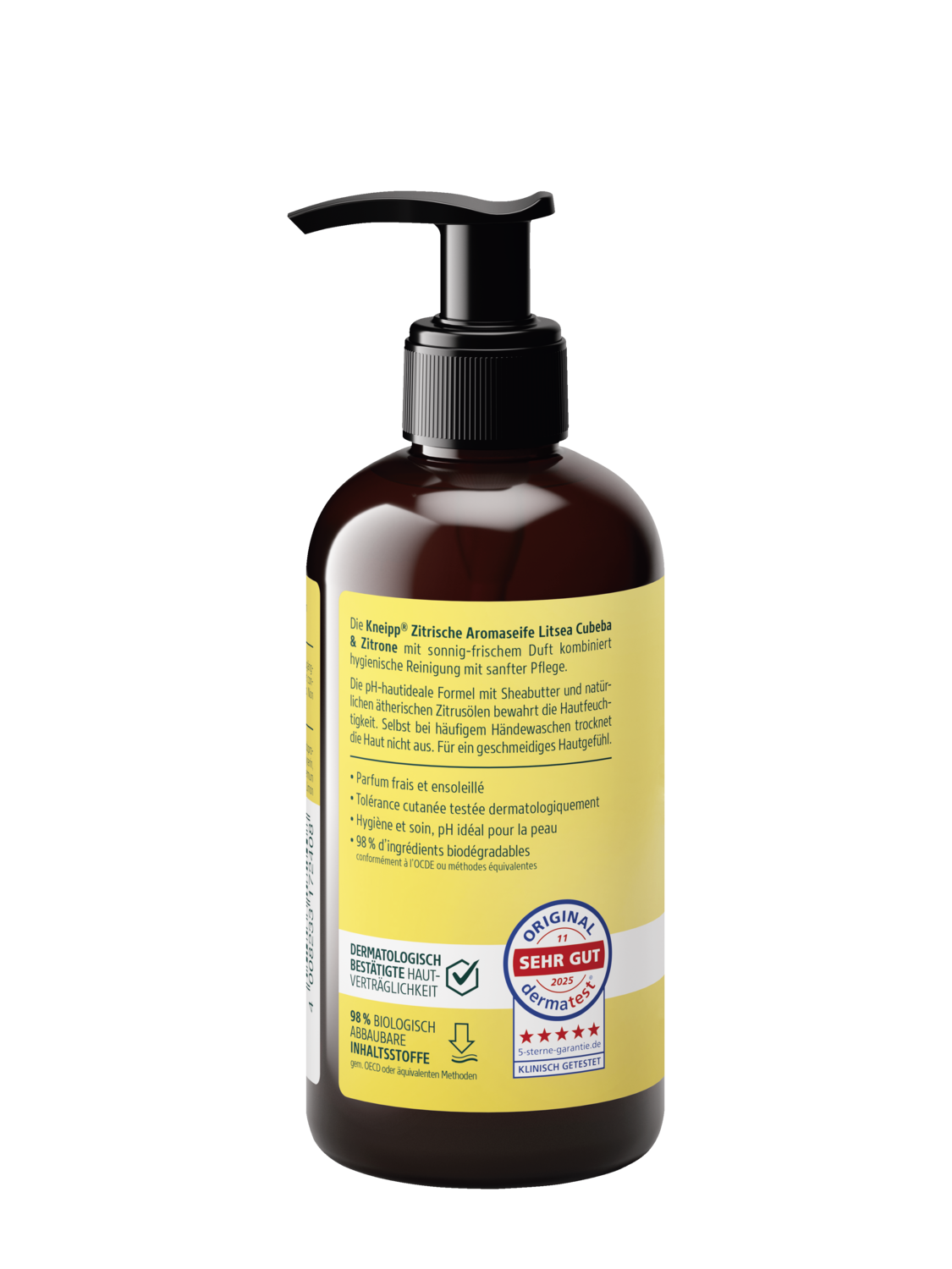 Zitrische Aromaseife Litsea Cubeba & Zitrone - R&uuml;ckansicht