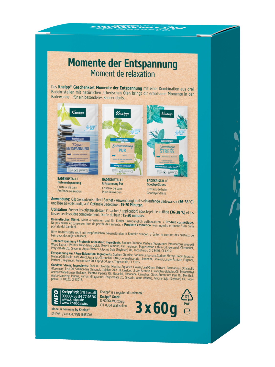 Geschenkset Momente der Entspannung - R&uuml;ckansicht