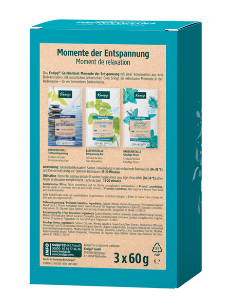 Geschenkset Momente der Entspannung - Rückansicht