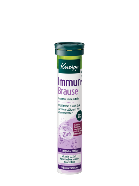 Immun-Brause Vitamin C + Zink Holunder - Vorderansicht