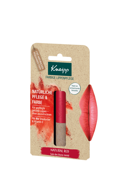 Farbige Lippenpflege Natural Red - Vorderansicht