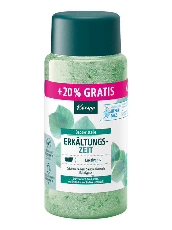 Badekristalle Erk&auml;ltungszeit + 20% gratis