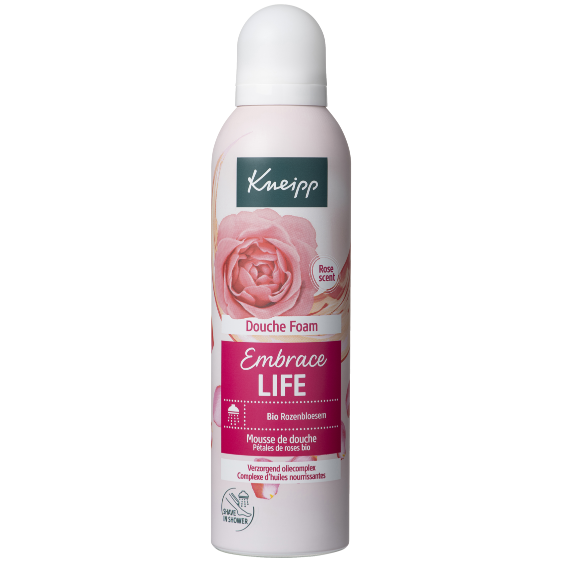 Schaum-Dusche Embrace Life Rosenbl&uuml;te - Vorderansicht