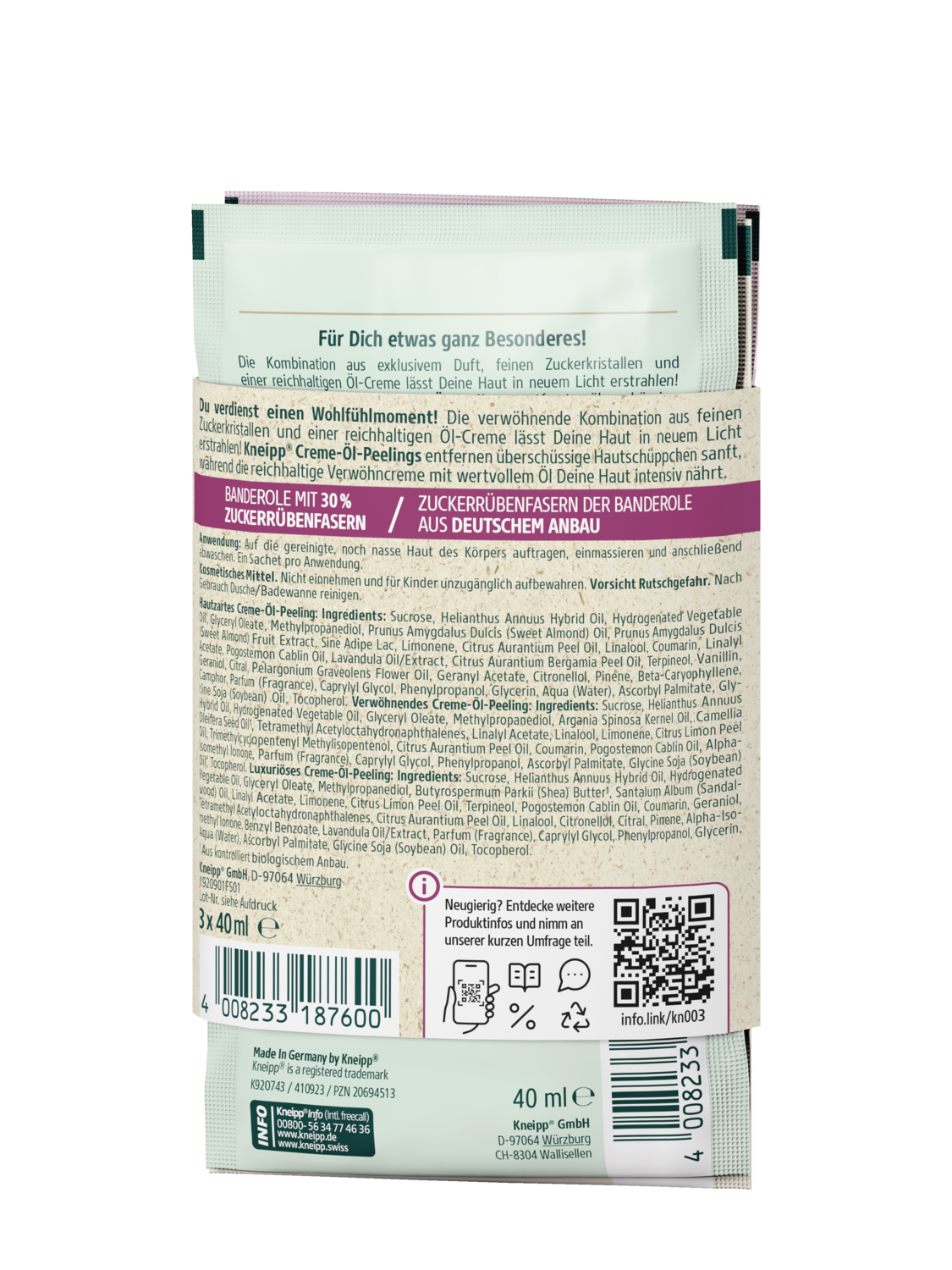 Kneipp Peeling Trio - R&uuml;ckansicht