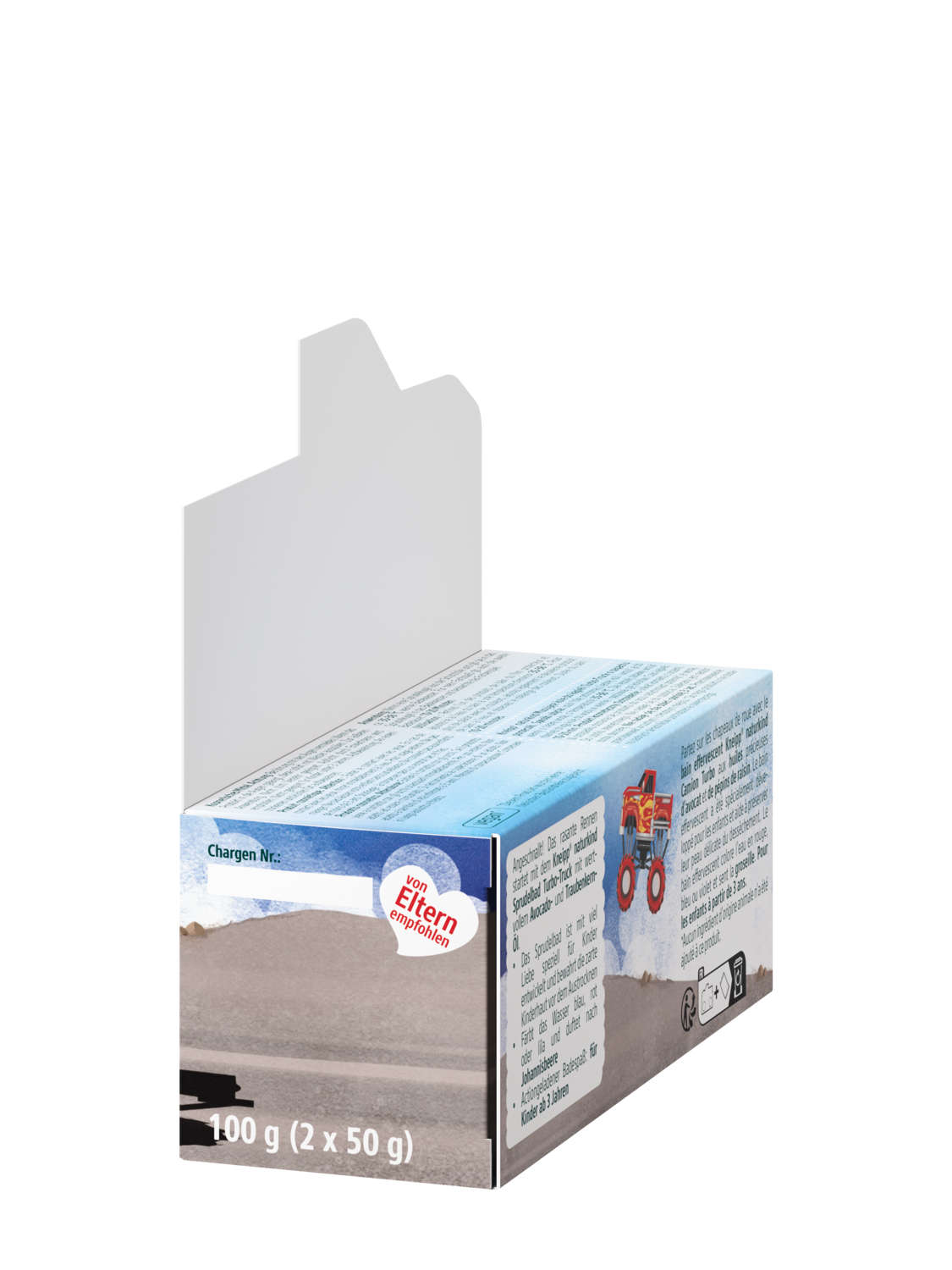 Naturkind Sprudelbad Turbo-Truck - Linke Ansicht