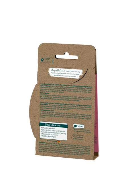 Farbige Lippenpflege Natural Rosé - Rückansicht