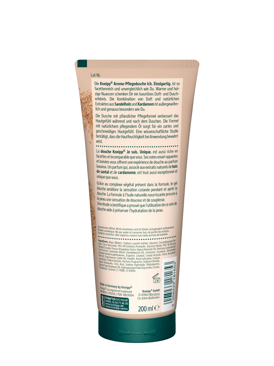 Kneipp Dusche Ich. Einzigartig 200ml  - R&uuml;ckansicht