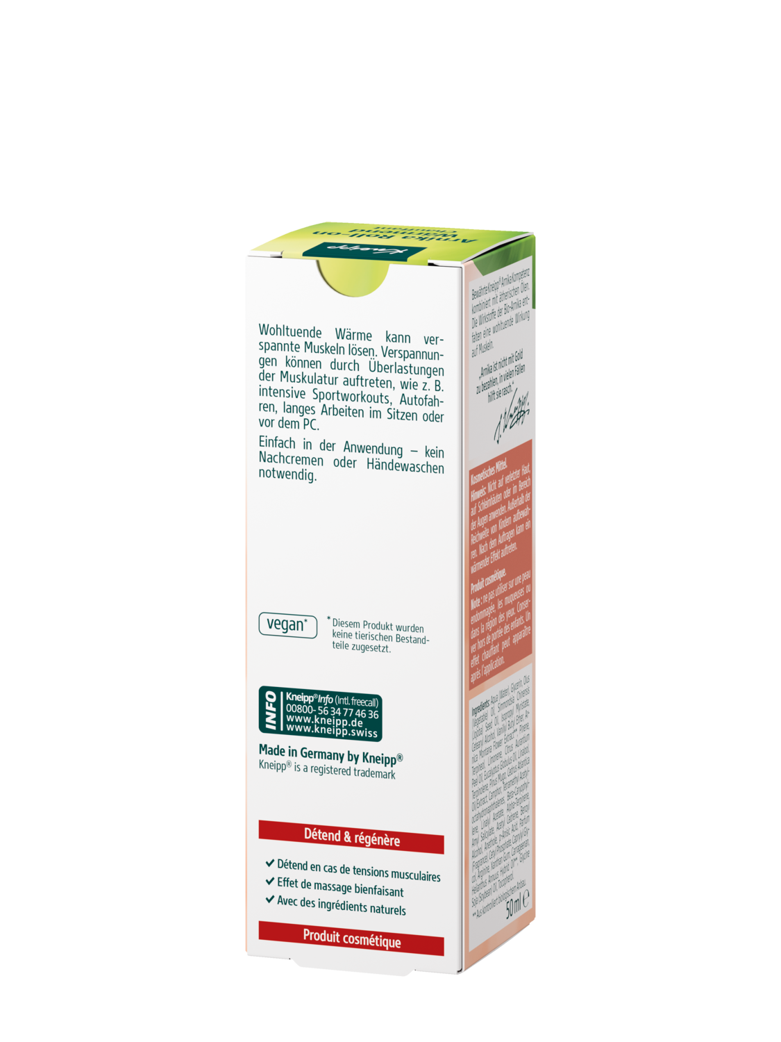 Kneipp Arnika RollOn Waermend 50ml - R&uuml;ckansicht