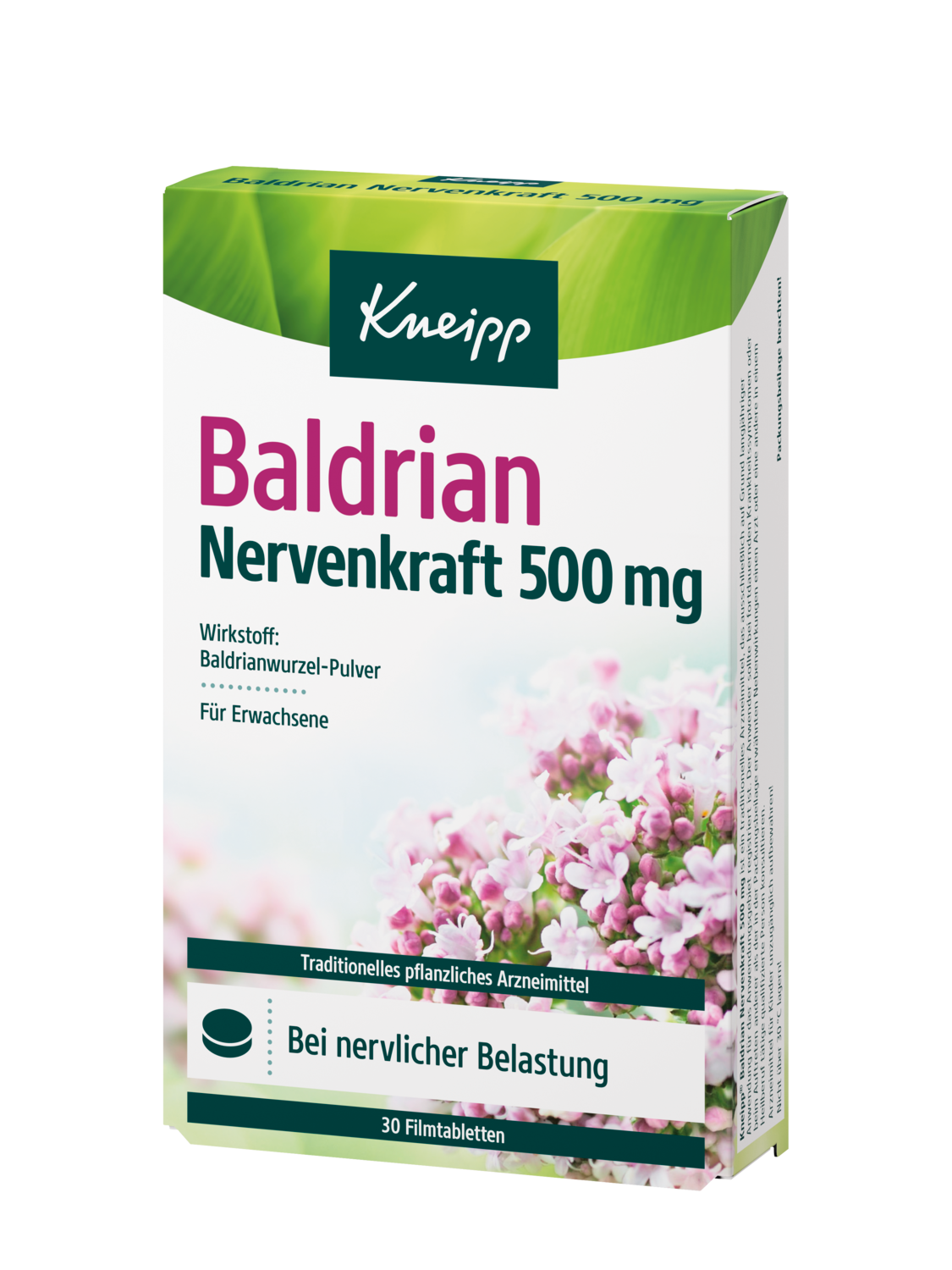 Kneipp Baldrian Nervenkraft 500 mg - Vorderansicht