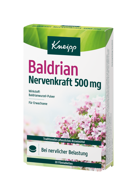 Kneipp Baldrian Nervenkraft 500 mg - Vorderansicht