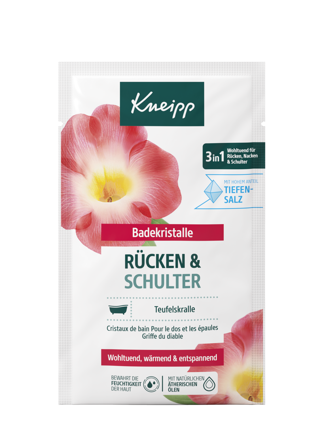 Badekristalle R&uuml;cken und Schulter - Vorderansicht