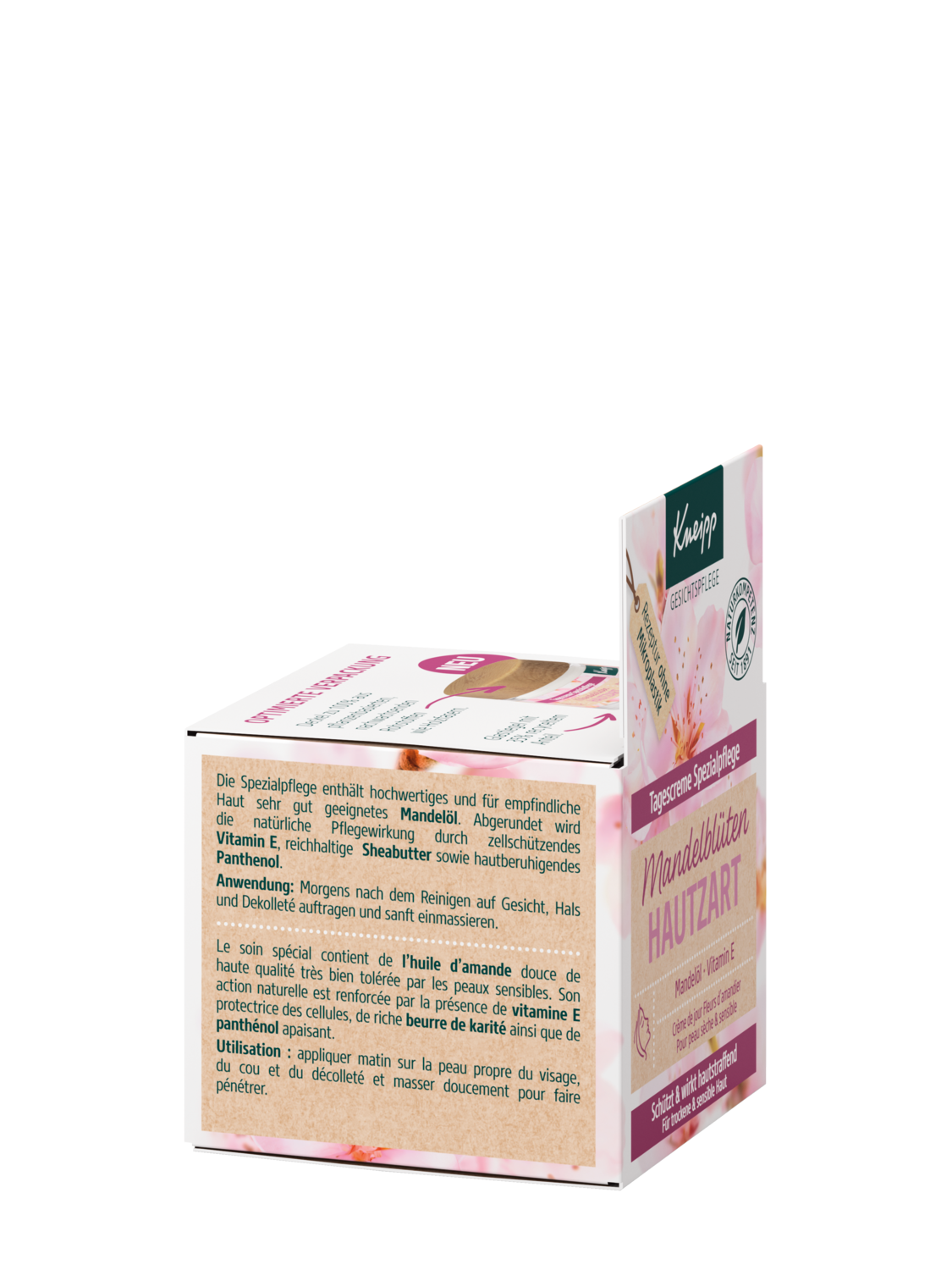 Tagescreme Spezialpflege Mandelbl&uuml;ten Hautzart - Rechte Ansicht