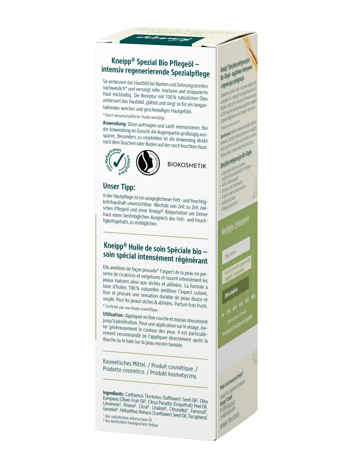 Spezial Bio Pflege&ouml;l - R&uuml;ckansicht