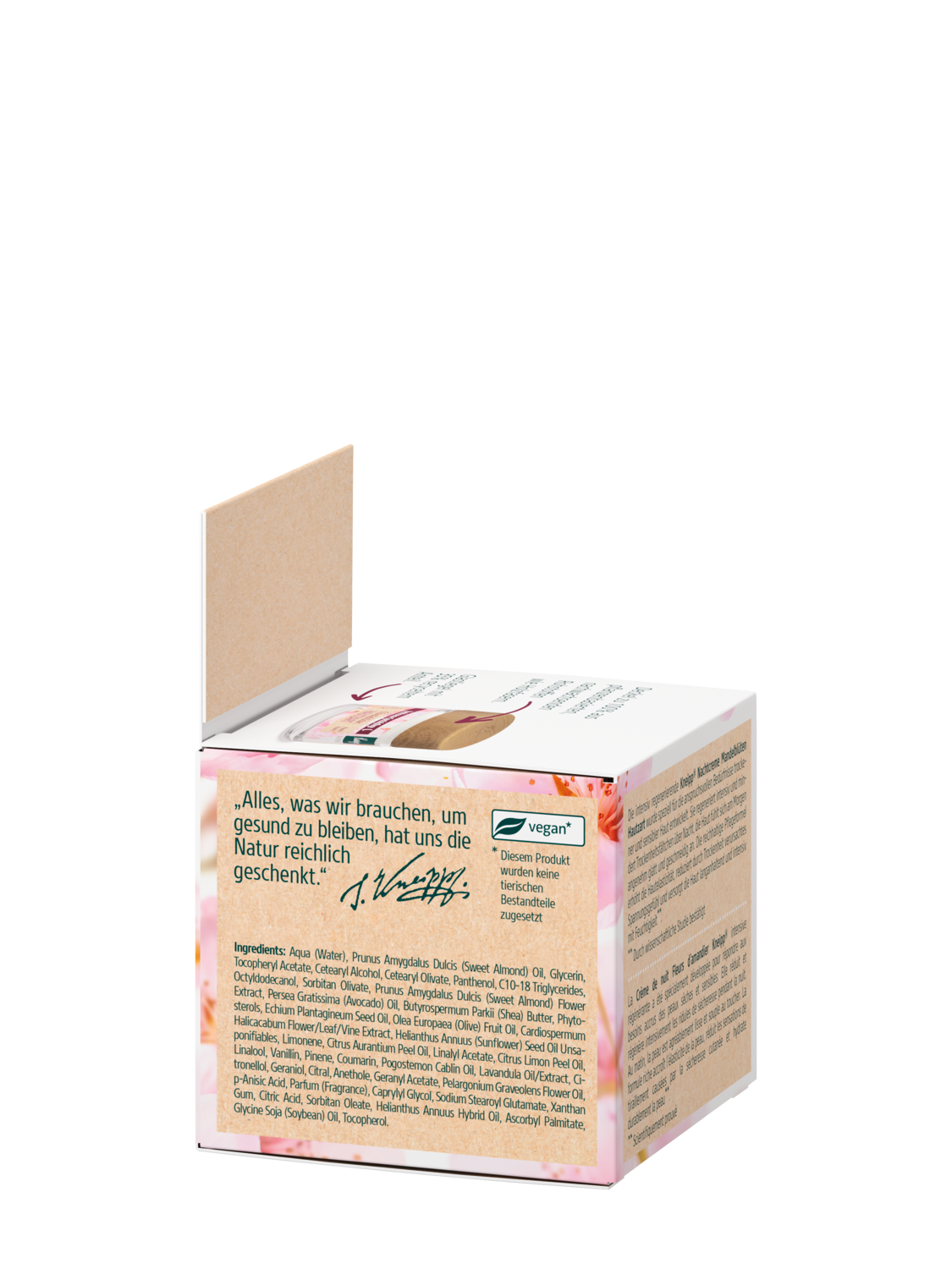 Nachtcreme Spezialpflege Mandelbl&uuml;ten Hautzart - Linke Ansicht