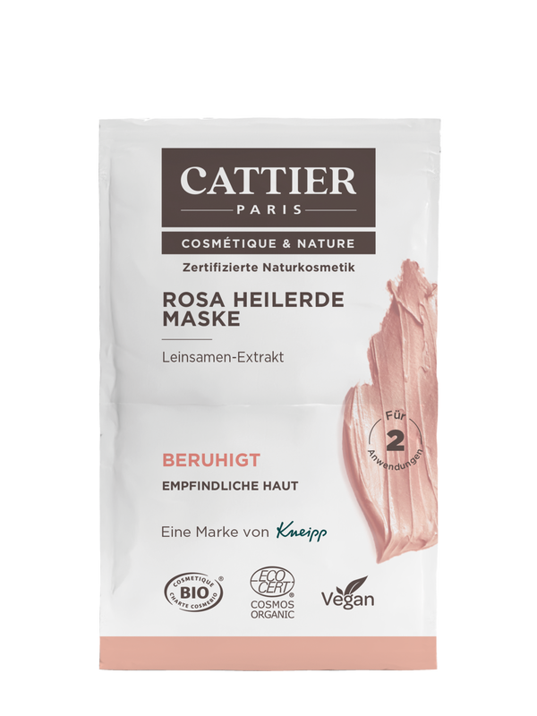 Cattier Rosa Heilerde Maske 2x6 ml