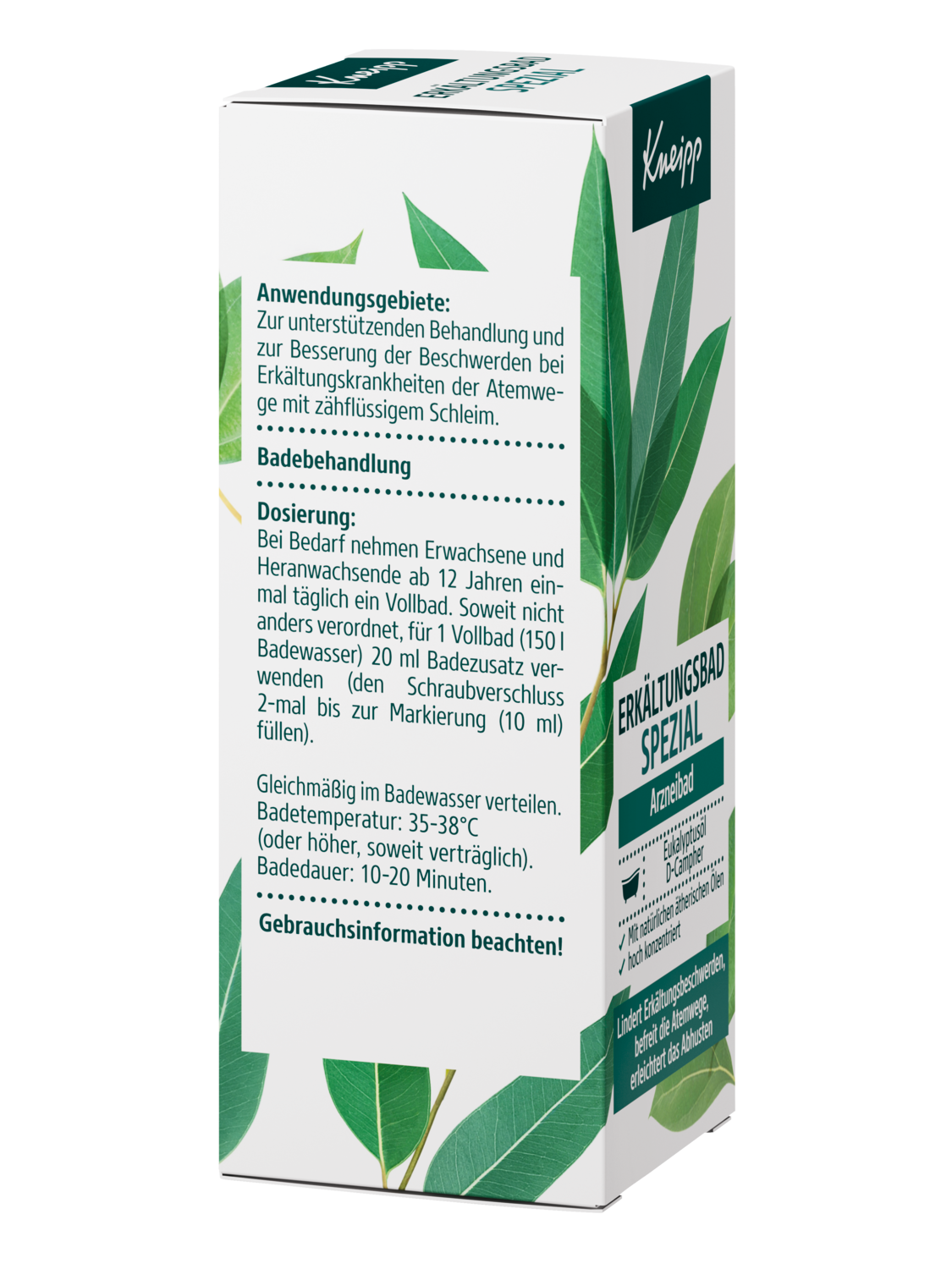 Kneipp Arzneibad Erk&auml;ltungsbad Spezial 100ml - Rechte Ansicht