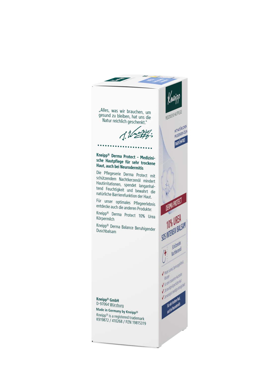 Kneipp Intensiv Balsam Derma Protect 75ML - Rechte Ansicht