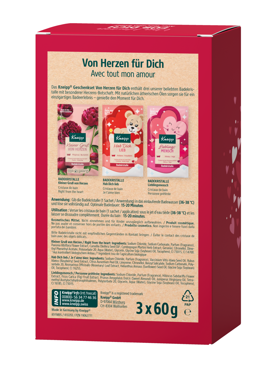 Geschenkset Von Herzen F&Uuml;R DICH - R&uuml;ckansicht